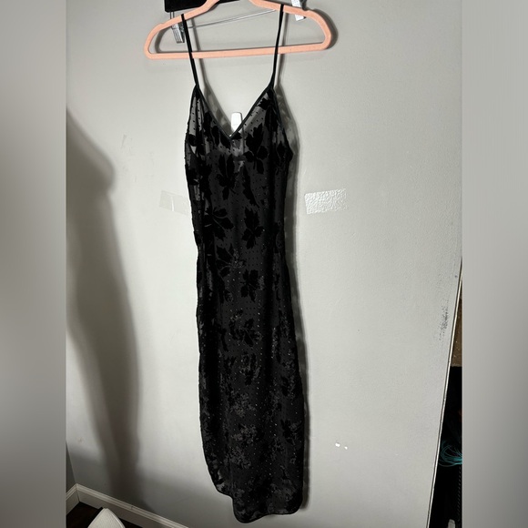 Fantasies by Morgan Taylor Sexy Nightgown lace velvet size S - Picture 2 of 16